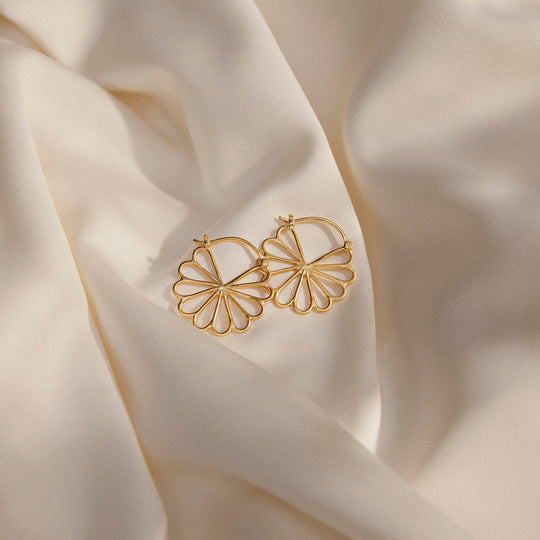 Pernille Corydon Bellis Øreringe (23 mm) / Forgyldt